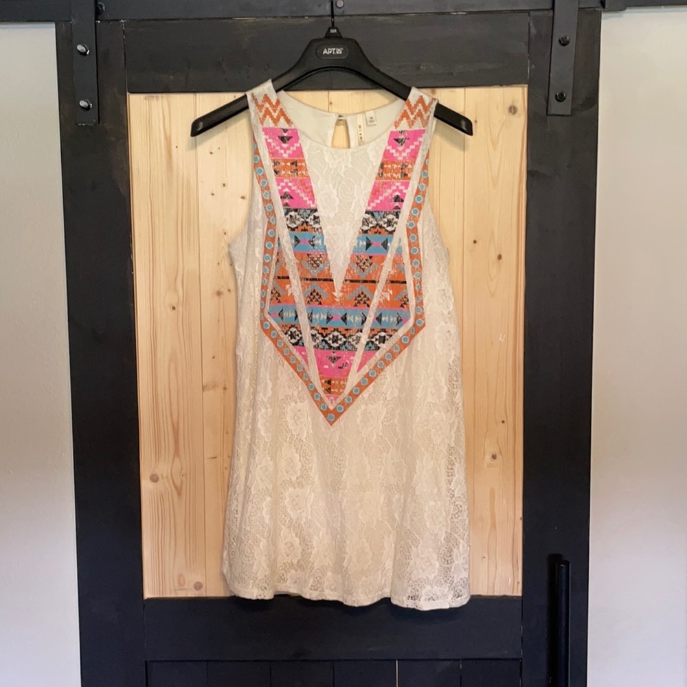 Boutique Aztec Mini Dress